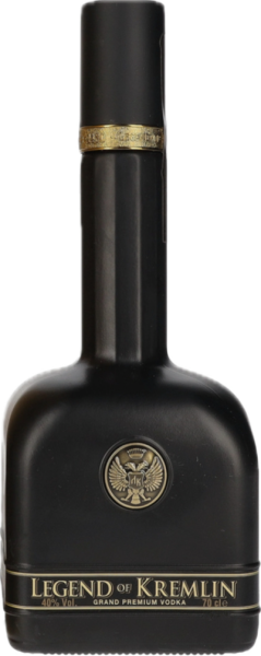Legend of Kremlin Vodka schwarze Flasche + goldenes Buch
